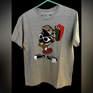 Neff Looney Tunes Toons Shirt Mens M Grey Marvin the Martian Graphic On Back Too